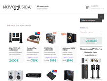 Tablet Screenshot of novomusica.com